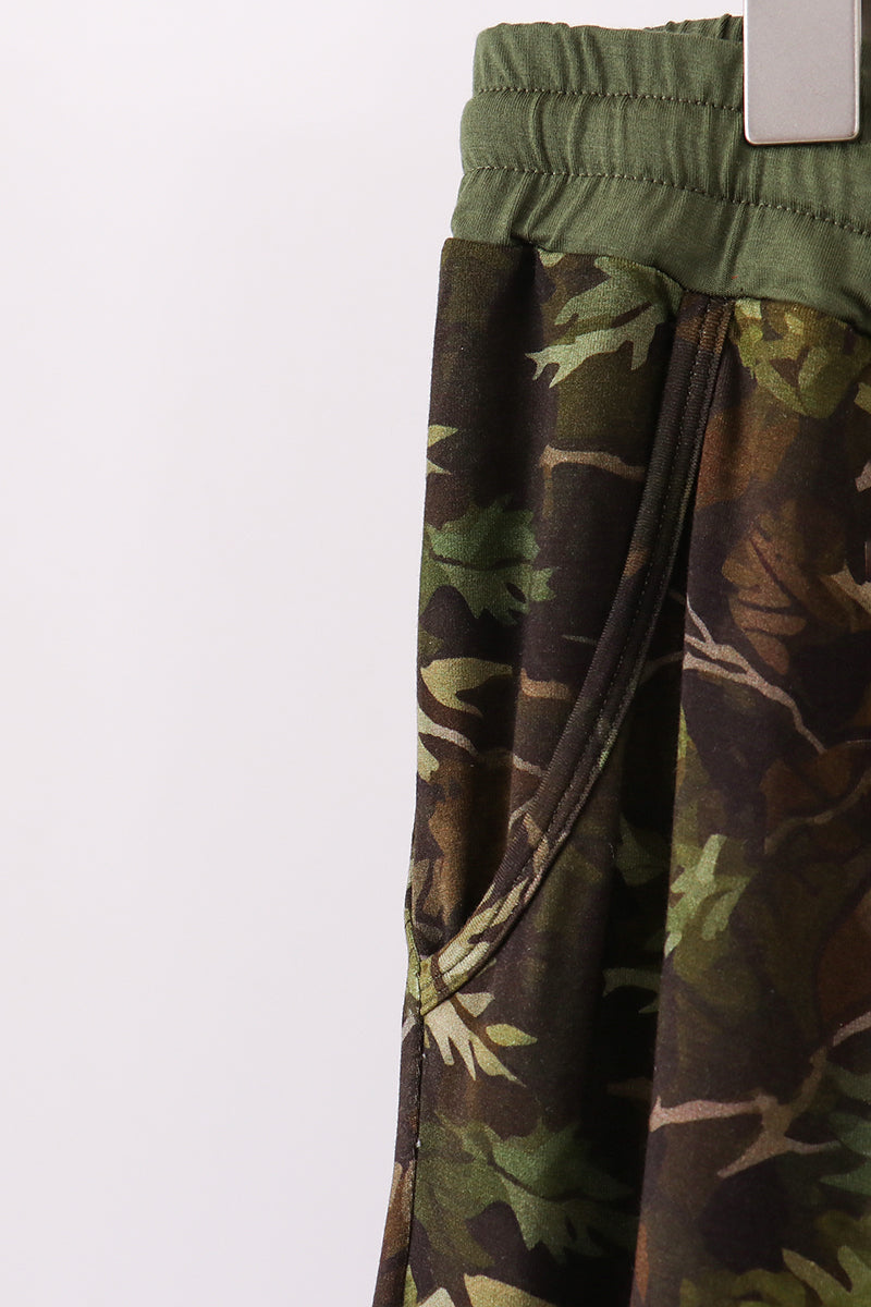 Forest Leaf Camo bamboo dad pants