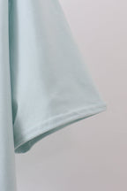 Blue bowknot cross applique top