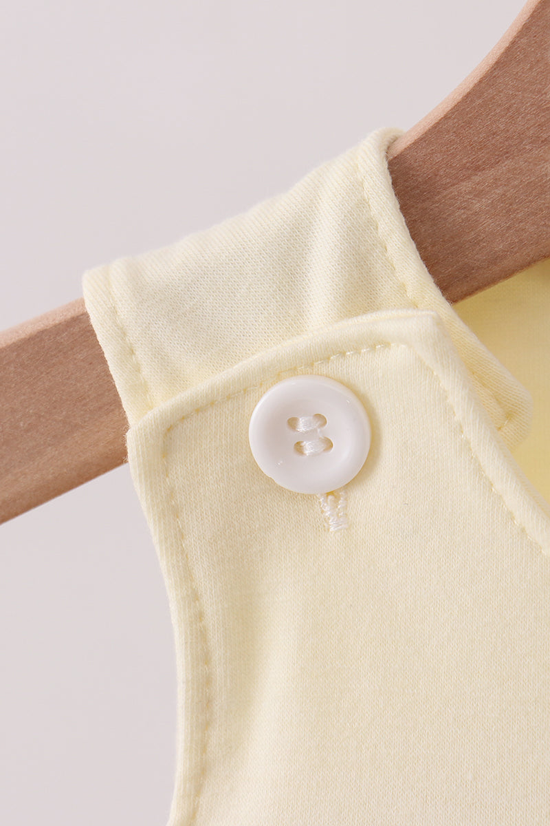 Yellow cross sheep embroidery bubble