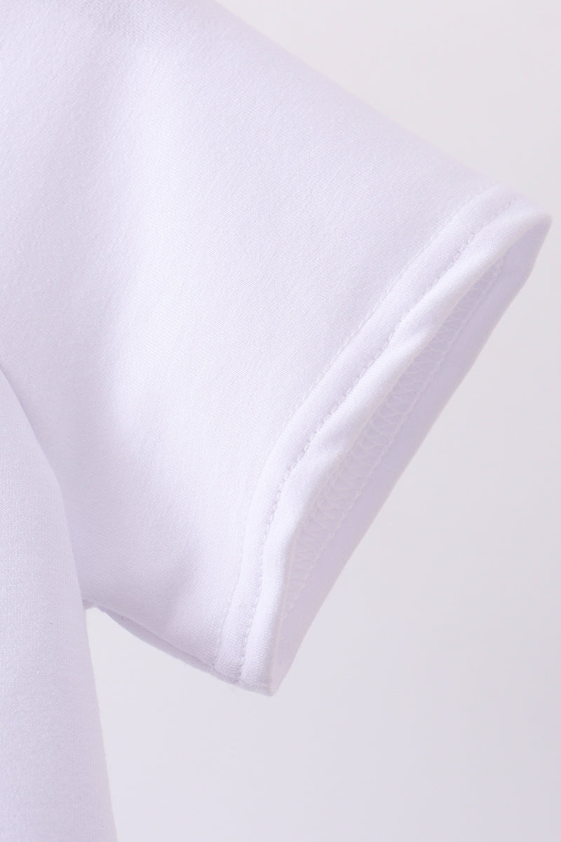 Blue bow star sequin tulle dress