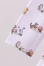 Premium blue character print bamboo dress