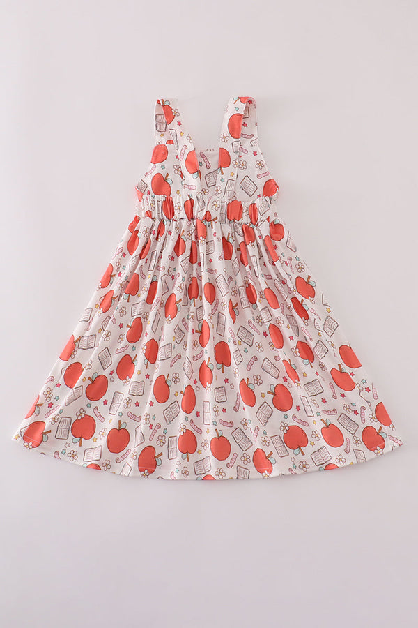 Apple bow strap dress