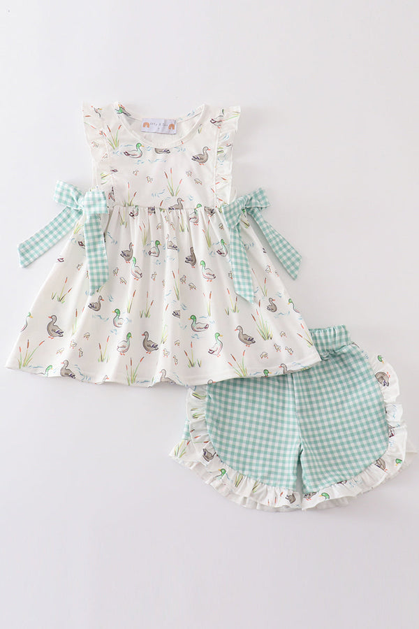 Sage duck girl set