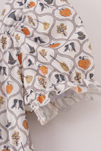 Witch pumpkin print mom dress