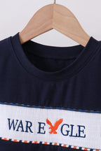 Auburn war eagle smocked short set