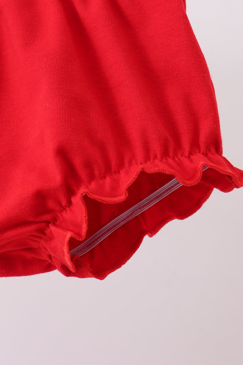 White smocked jacquard bloomer set